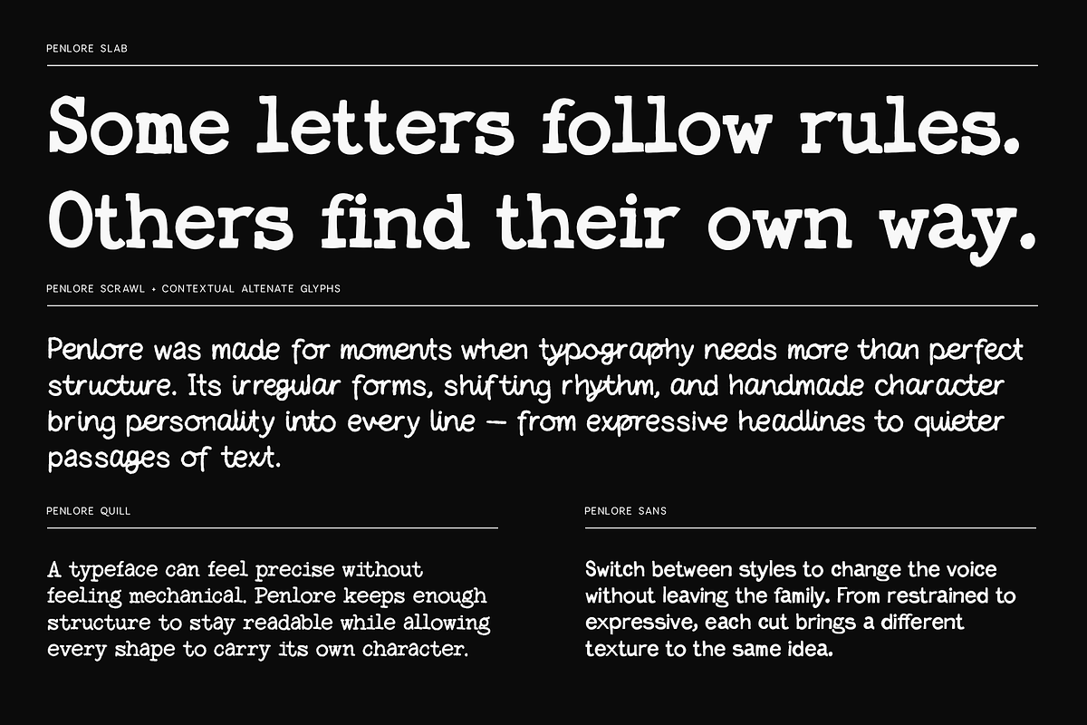 Penlore - Typeaface with 11 fonts, a Handwritten Font by VP Fonts (Photo 16 of 23)