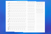 Capital letters of American cursive, a Stationery Template by Good Worksheets (Thumbnail 1 of 2)
