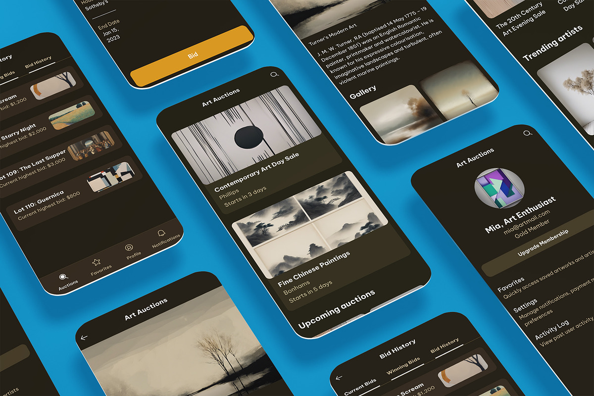 Art Auction, Bidding, Bid Shop App, an App Template by nagaredesignstudio (Photo 1 of 2)