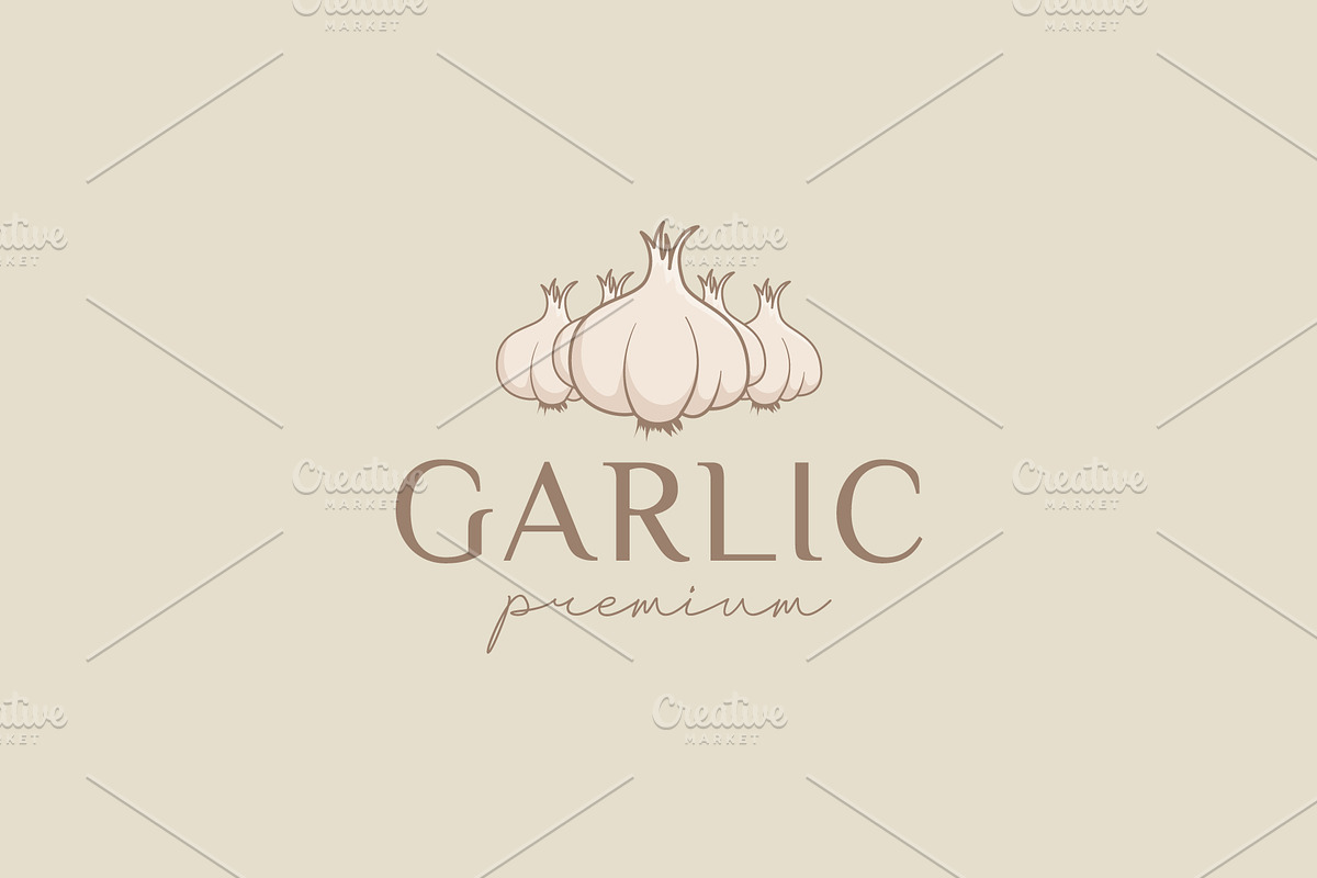 Garlic logo icon illustration, a Branding & Logo Template by Dyn Studio