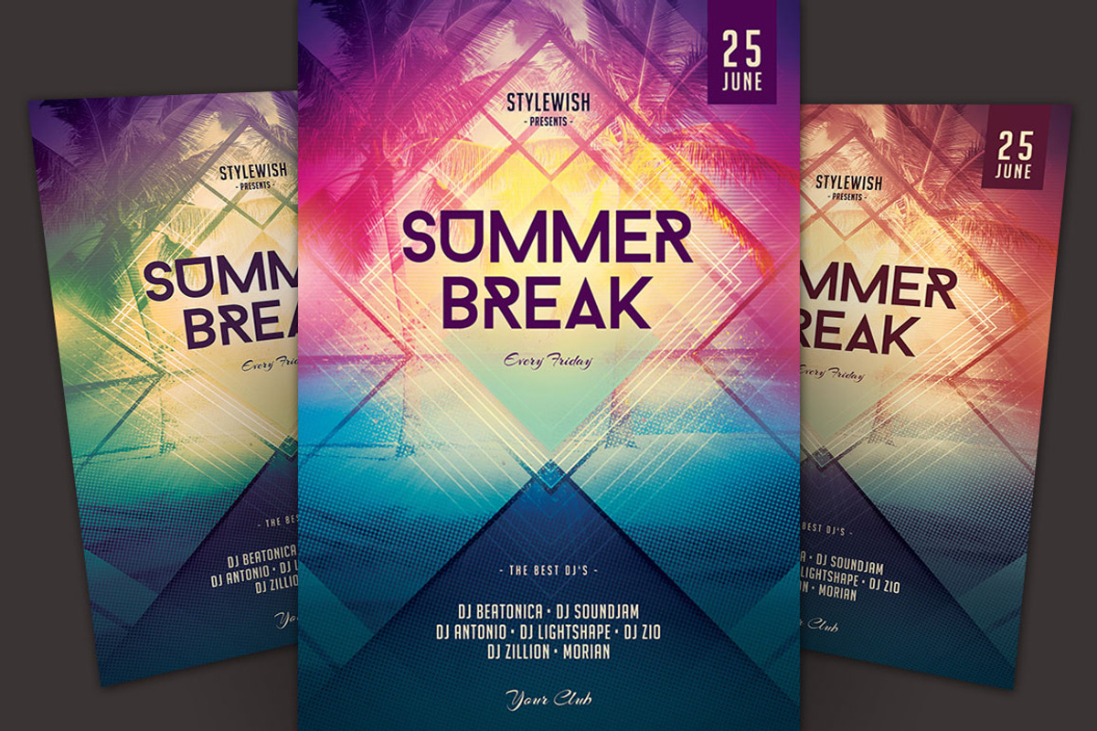 SALE% Summer Flyer Bundle Vol01, a Flyer Template by styleWish (Photo 2 of 4)