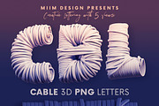 Cable - 3D Lettering, a Graphic by MIIM (Thumbnail 1 of 8)