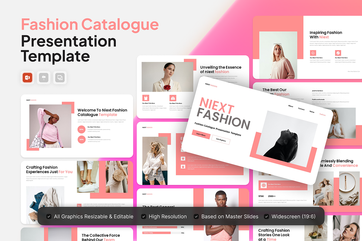 Niext - Fashion Catalogue PowerPoint, a Presentation Template by Annora Studio (Photo 1 of 5)