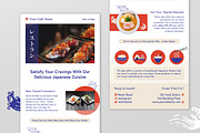 Japanese Restaurant Email Newsletter, an UI Kit Template by Fannan Studio (Thumbnail 2 of 3)