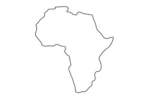 Africa map, an Illustration by Mark1987