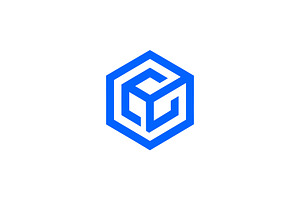 Geometric Hexagon Monogram Logo, a Branding & Logo Template by Vectorium Studio