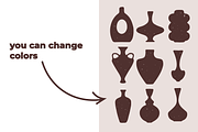 POTTERY SHAPES (47 elements), an Object Illustration by Bonfloret Studio (Thumbnail 4 of 10)
