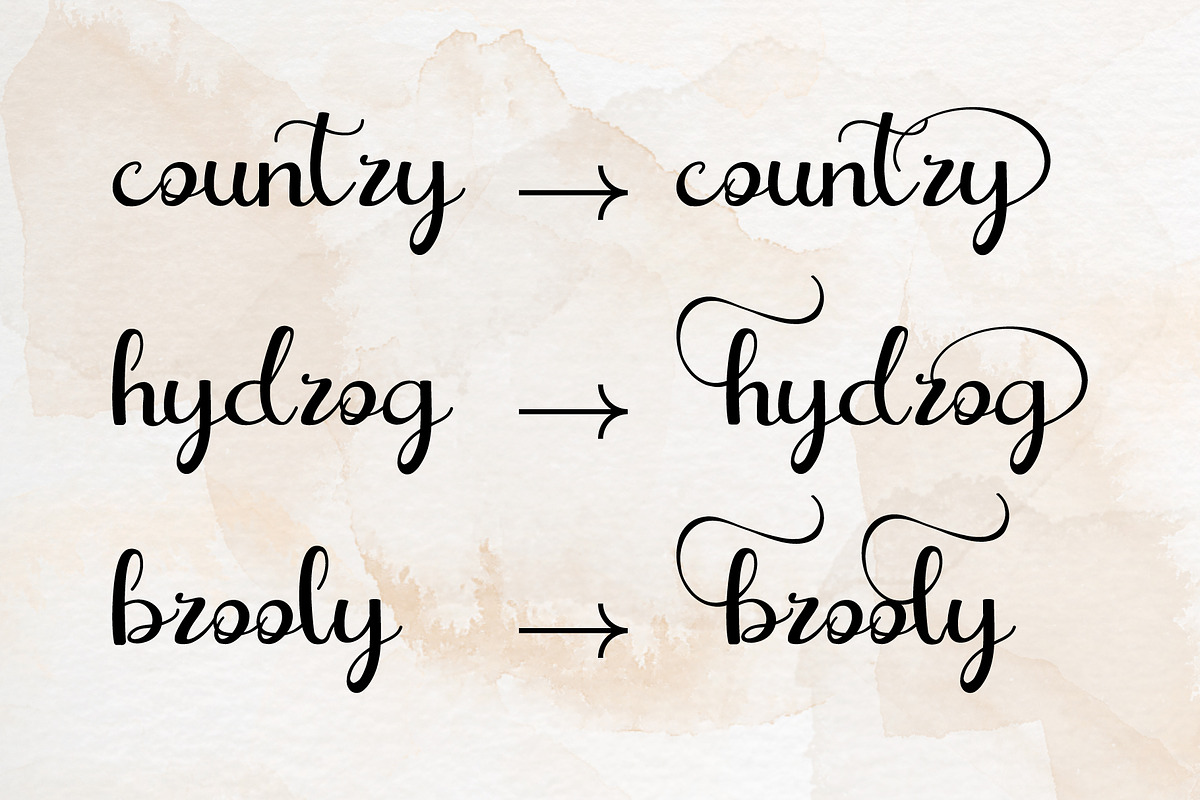 Ballihay Stylish Script Font, a Script Font by Rocket Template (Photo 3 of 8)