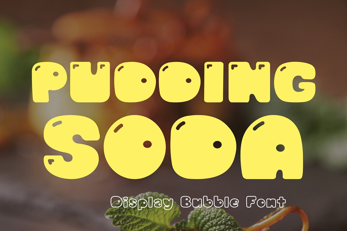 Retro Display Font - Pudding Soda, a Handwritten Font by ZoloDesignHub (Photo 8 of 8)