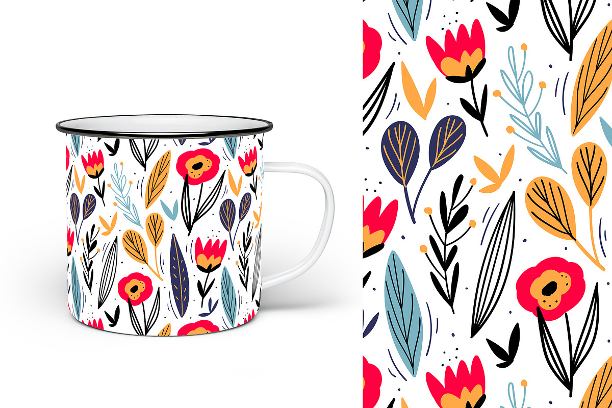 Floral seamless pattern, a Pattern Graphic by hanifa_design (Photo 6 of 11)