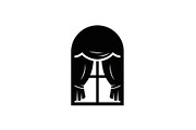 Window Curtain Silhouette Bundle, an Illustration by Creativeshirt (Thumbnail 50 of 51)