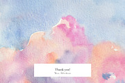 Among the Clouds watercolor set, a Wallpaper Graphic by Volha Studio (Thumbnail 12 of 12)