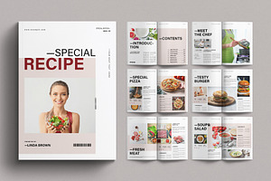 Recipe Book Brochure Template, a Brochure Template by E-Type