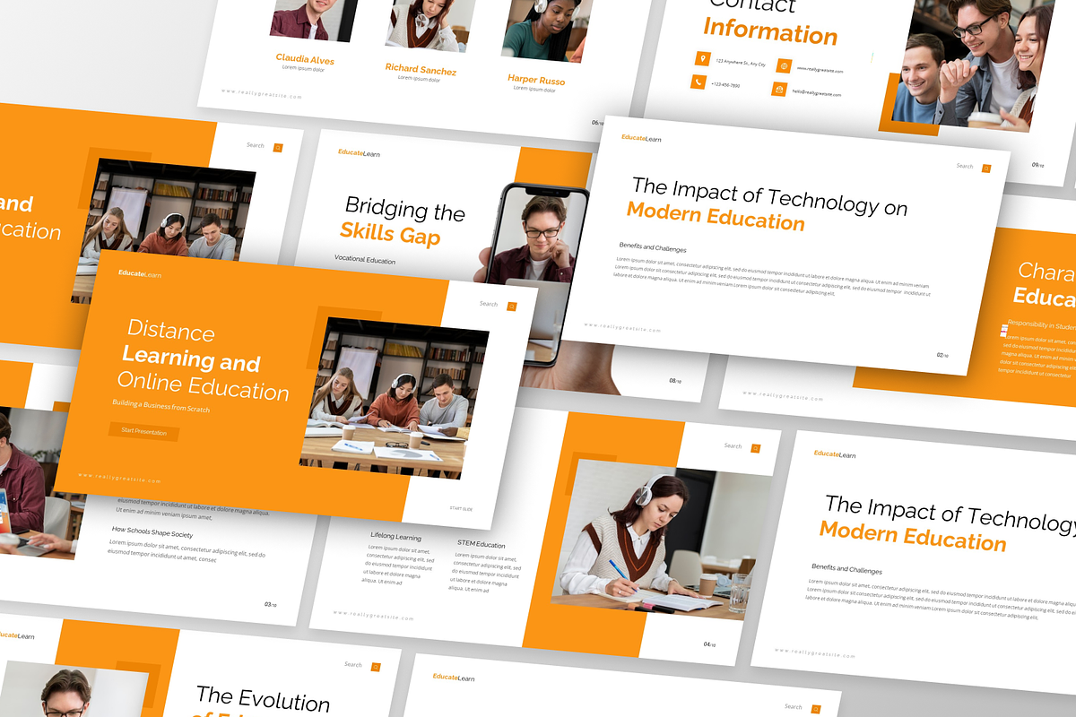 Education Keynote Template, a Presentation Template by GraphauseProject (Photo 2 of 6)