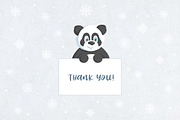 Winter Panda Vector Clipart, an Animal Illustration by IllarArt (Thumbnail 6 of 6)