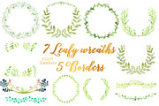 Bundle - Tropical Watercolor Leaves, an Illustration by Essem Creatives (Thumbnail 12 of 26)