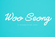 WooSeong - a Script Handwritten Font, a Handwritten Font by BeadyLab (Thumbnail 1 of 9)
