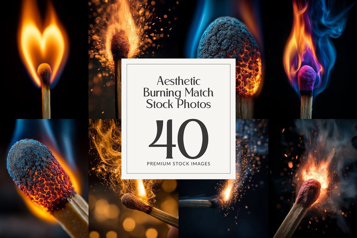 Burning Match Stock Photos, an Arts & Entertainment Photo by HipFonts (Photo 1 of 9)