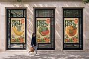 Street Poster Collection Mockup, an Advertising Mockup by Designer Dude (Thumbnail 1 of 2)