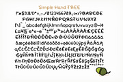 Simple Hand Tree Handwritten Font, a Sans Serif Font by Side Project (Thumbnail 2 of 3)