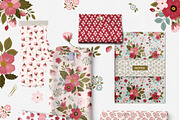 Rose garden seamless patterns, a Pattern Graphic by Cozy pattern shop (Thumbnail 4 of 7)
