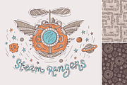 Steampunk space collection, a Pattern Graphic by piyacler (Thumbnail 5 of 5)