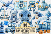 Baby Boy Blue Toys Clipart, an Illustration by Rose Art (Thumbnail 1 of 5)