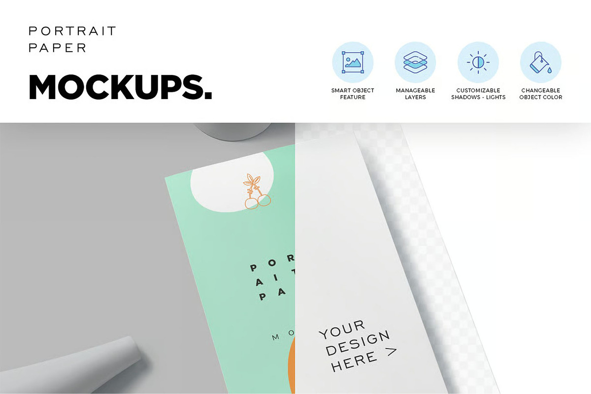 US Half Letter Size Paper Mockups, an Advertising Mockup by megostudi0 (Photo 3 of 7)