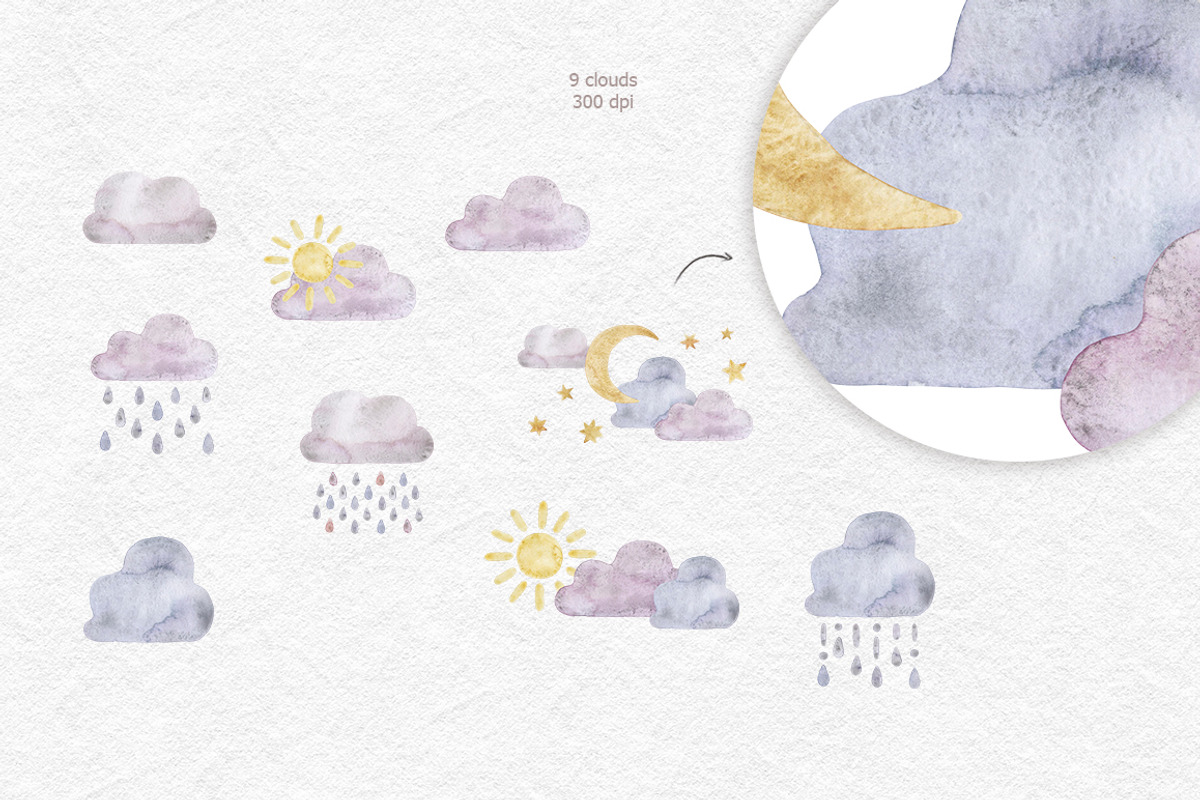 Rainbows and unicorns clipart, a Decorative Illustration by CreativeByLu (Photo 6 of 15)
