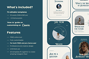 Astrologer Instagram Template Canva, a Social Media Template by Eden Origin Studio (Thumbnail 2 of 8)