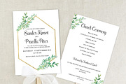 Eucalyptus Wedding Invitation, an Invitation Template by DreamsClipArt (Thumbnail 2 of 3)