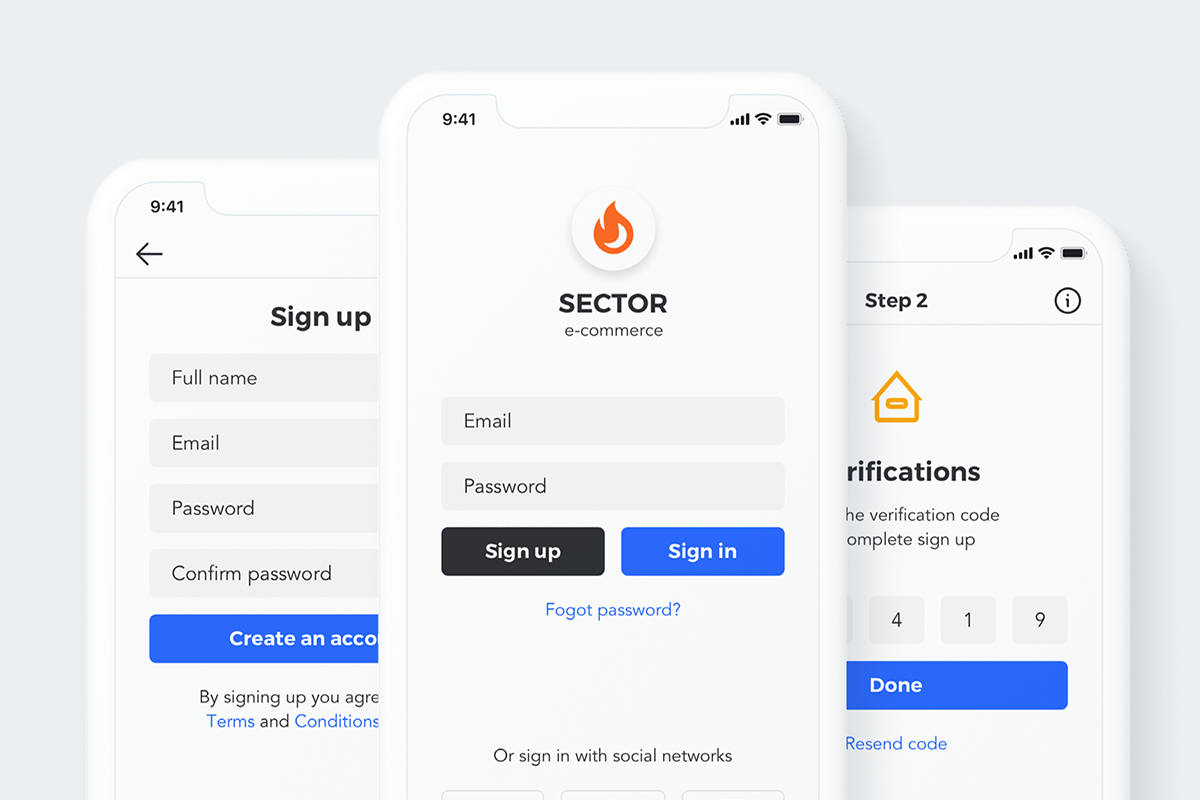 Sector UI Kit. E-commerce, an UI Kit Template by Singlayn (Photo 6 of 7)