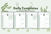 Daily Planner Templates, a Stationery Template by Journal w Sushii (Thumbnail 1 of 3)