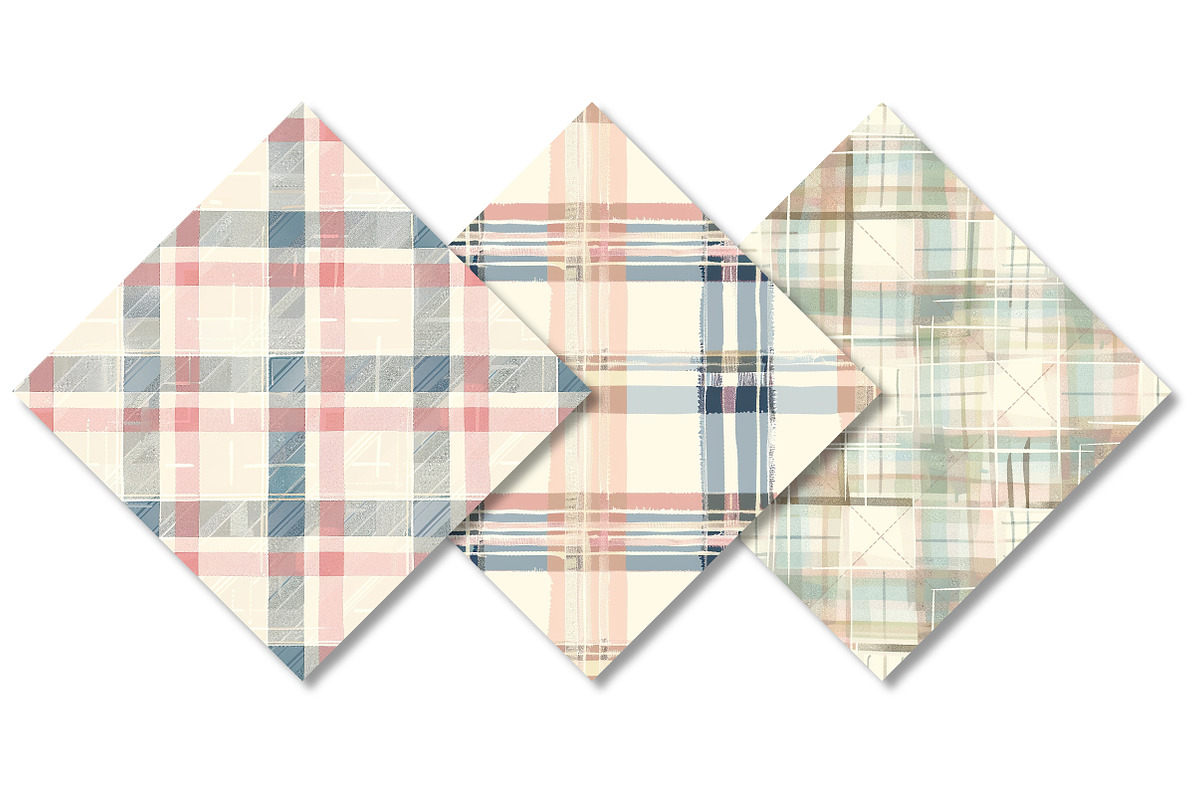 Plaid & Gingham Seamless Patterns, a Pattern Graphic by Canvas Craft (Photo 9 of 9)