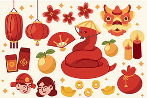 Chinese New Year Vector Illustration