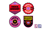 Parental Advisory Label Collection, an Object Graphic by MISS CHATZ (Thumbnail 2 of 3)
