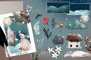 Winter Wonderland Oil Clipart, an Animal Illustration by Anna Babich (Thumbnail 4 of 8)