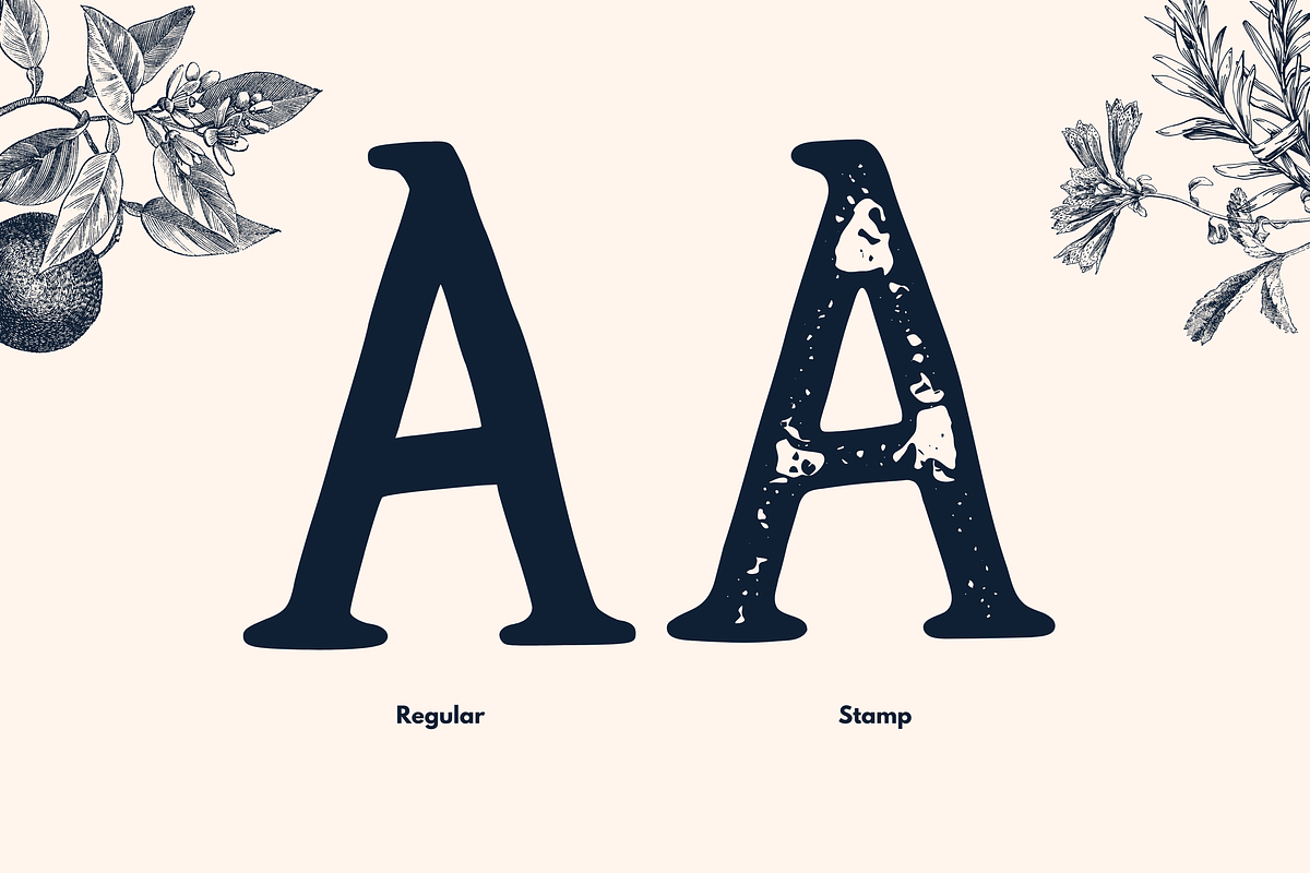 Wildrose - The Vintage Letterpress, a Serif Font by Graphicfresh (Photo 6 of 7)