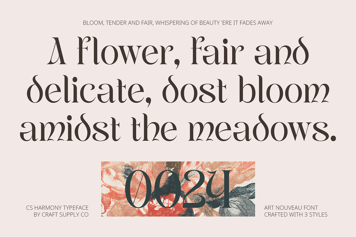 CS Harmony – Uncial Font, a Serif Font by Craft Supply Co. (Photo 6 of 8)