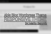 Able Blog WordPress Responsive Theme, a WordPress Template by Marko Banovic (Thumbnail 1 of 3)