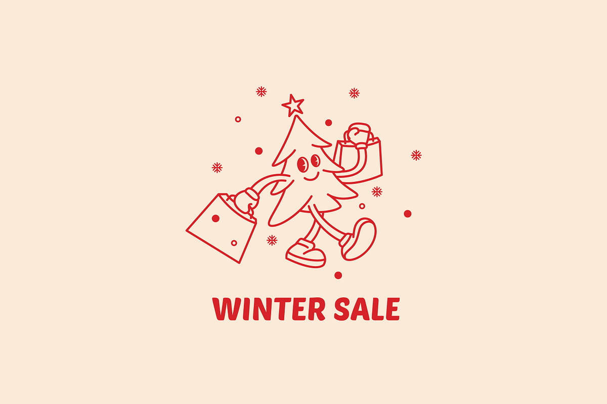 Spruce Tree Holiday Winter Sale, a Branding & Logo Template by Signatoro (Photo 3 of 3)