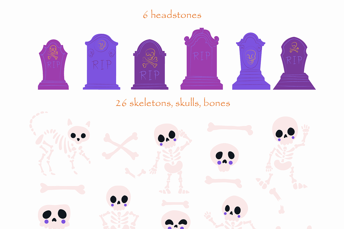 Catoween • halloween cat clipart, a Seasonal Illustration by dariikos (Photo 9 of 16)