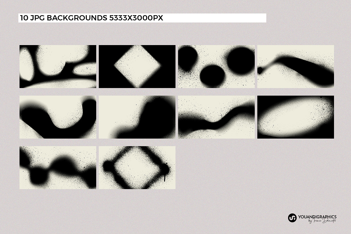 Spray Painted Overlays - Backgrounds, a Background Graphic by Youandigraphics (Photo 6 of 10)