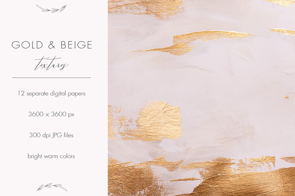 Beige acrylic textures with gold, a Texture Graphic by PixelJungle (Photo 2 of 4)