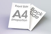 Minimal 2 Versions A4 Paper Mockups, a Print Template by graystudio (Thumbnail 3 of 5)