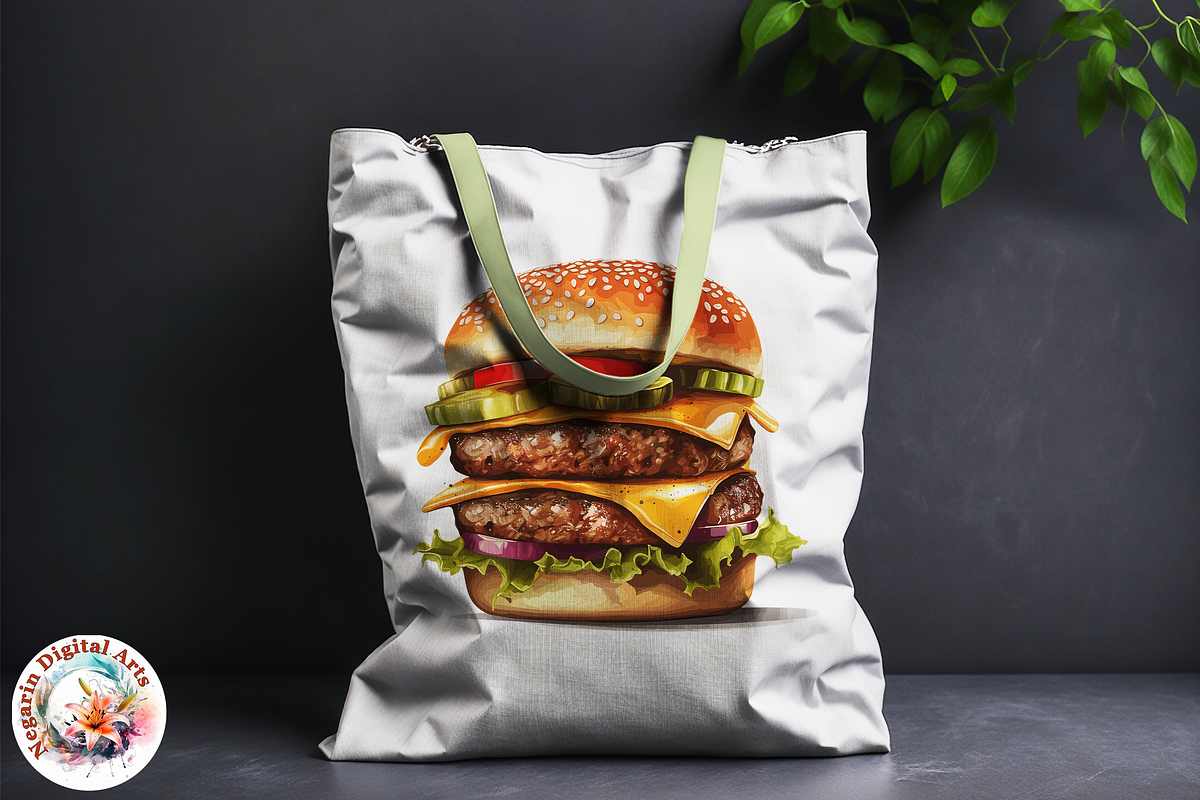 Delicious Watercolor Fastfood, an Object Graphic by Negarin Digital Art (Photo 8 of 9)