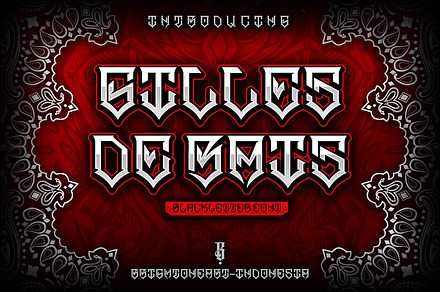 Gilles De Rais - Blackletter Font, a Blackletter Font by Brightone