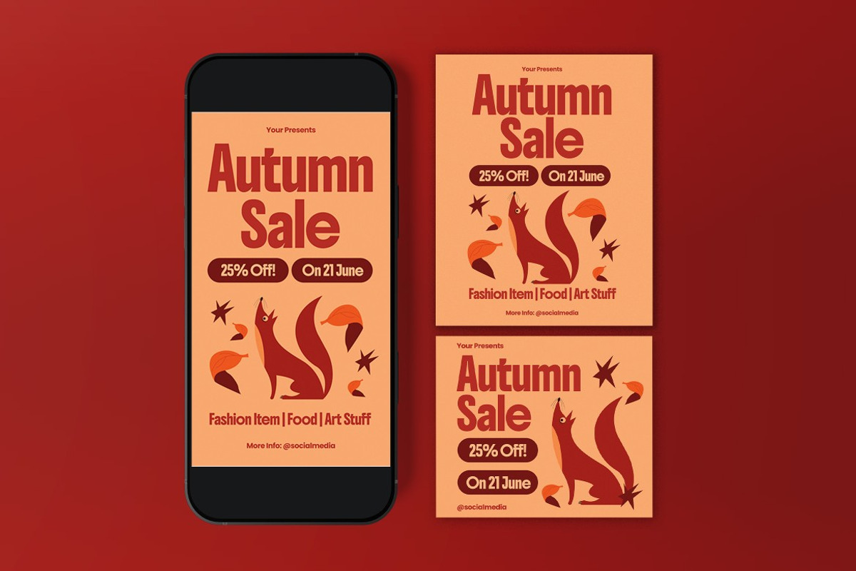 Autumn Sale Flyer, a Flyer Template by graphicook (Photo 3 of 3)