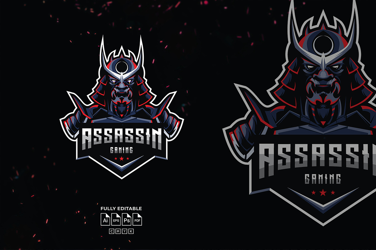 Assassin Esport Logo Gaming Template, a Branding & Logo Template by Artlogs x Modaldesain (Photo 1 of 2)