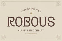 ROBOUS  -  Classy Retro Display Font